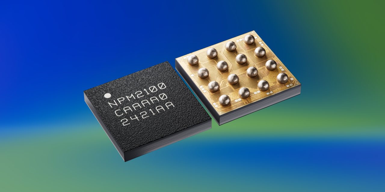 Nordic Semiconductor’s nPM2100 power management IC extends battery life of primary cell-powered Bluetooth low energy products