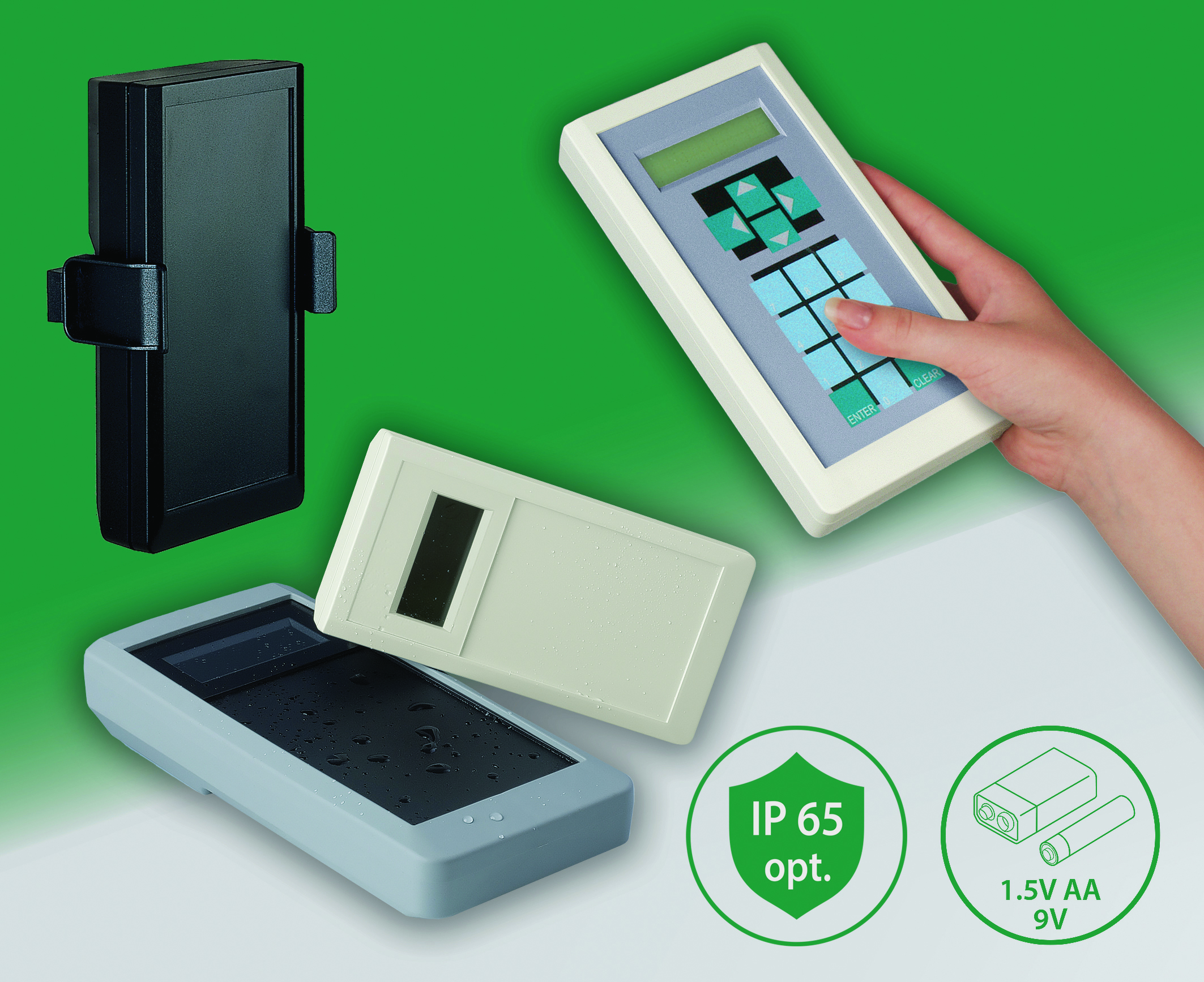 OKW’s robust DATEC-MOBIL-BOX handheld enclosures now in seven versions