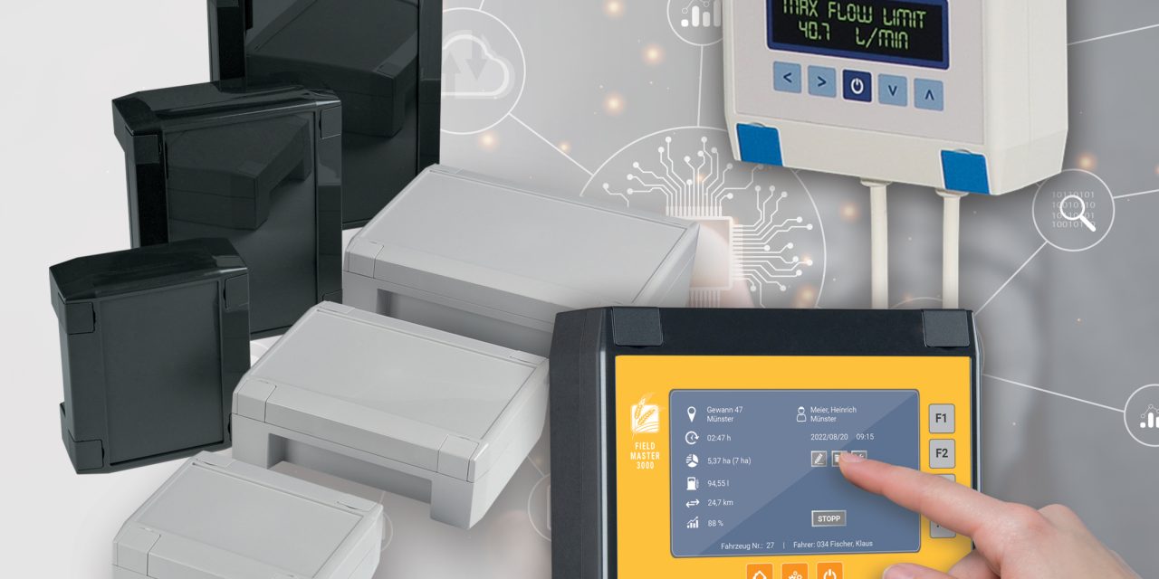 OKW’s IK/IP-rated SOLID-BOX for industrial touch screen and display electronics