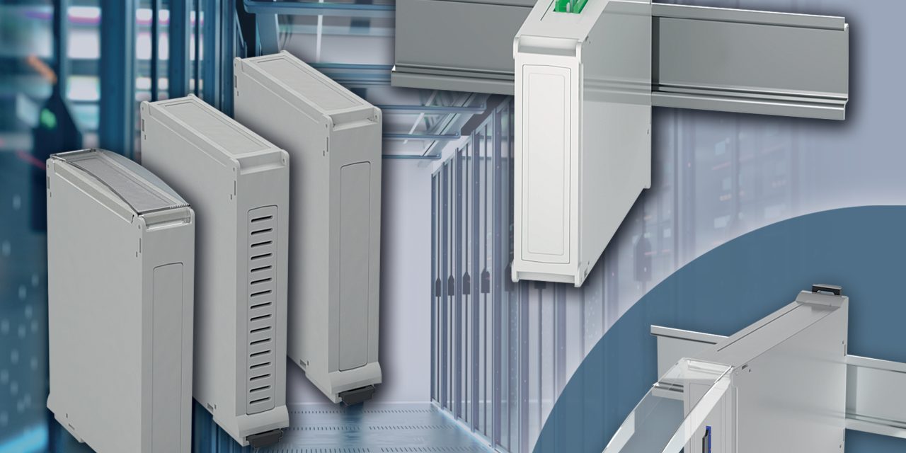 OKW’s new RAILTEC panel enclosures for individual DIN rail devices