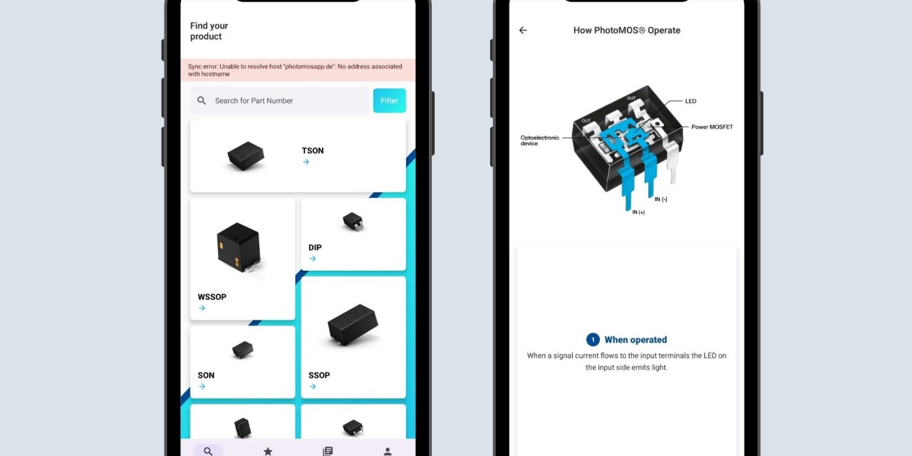 New PhotoMOS app from Panasonic Industry now available for IOS and Android