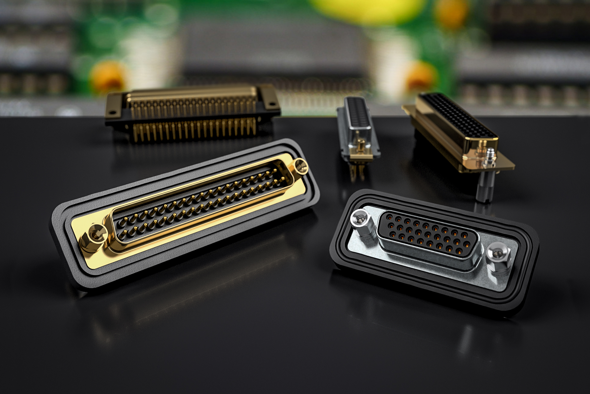 Environmentally sealed D sub-miniature connectors from Lane Electronics