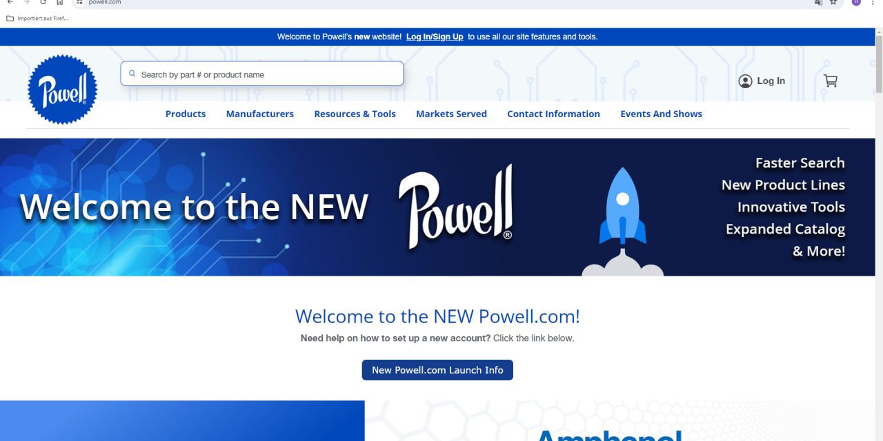 Powell updates website to offer much improved user experience and new online shop
