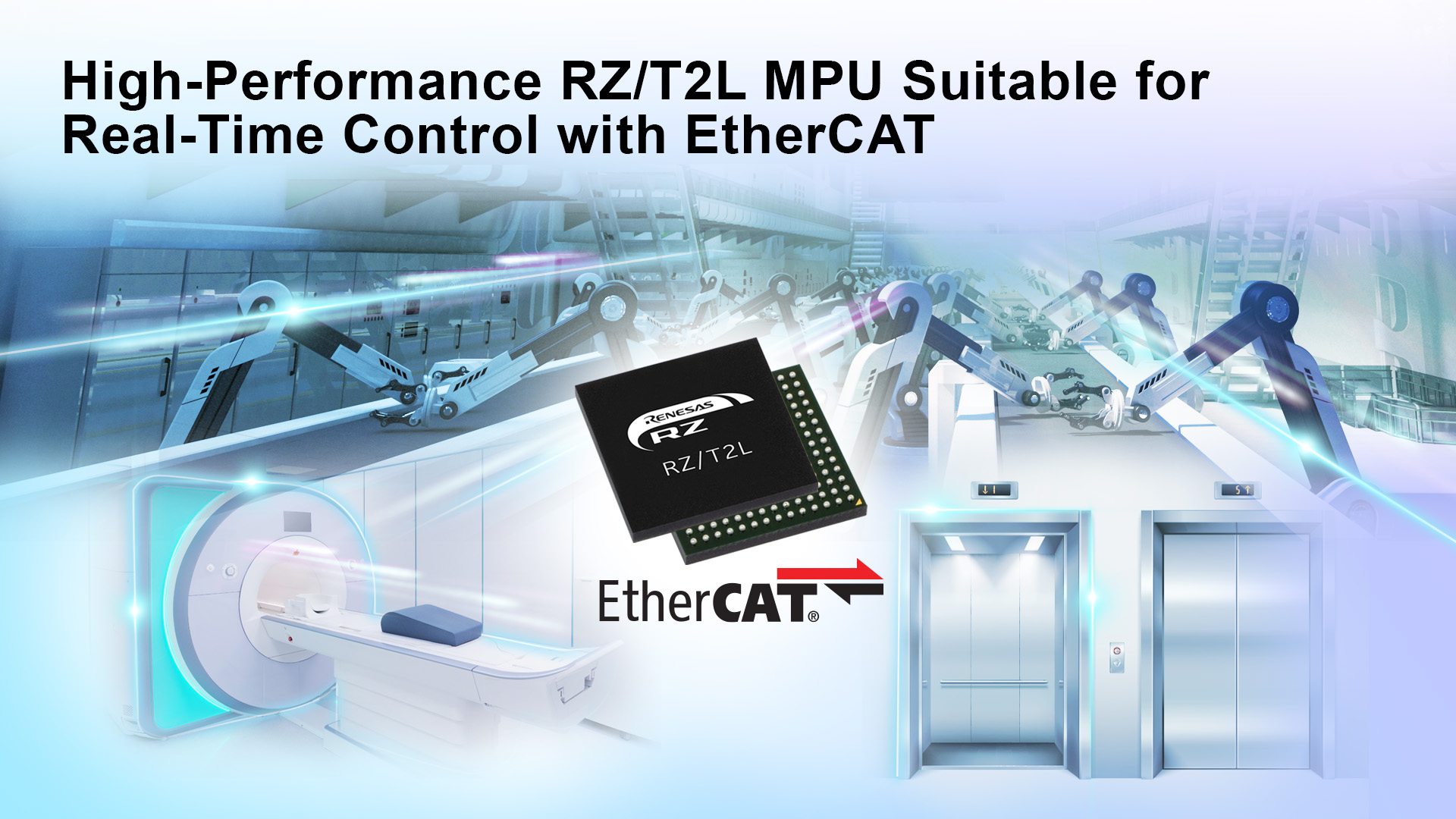 Renesas’ new RZ/T2L industrial MPU enables fast and accurate real-time control with EtherCAT communication