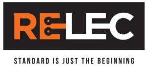 Relec logo with tag