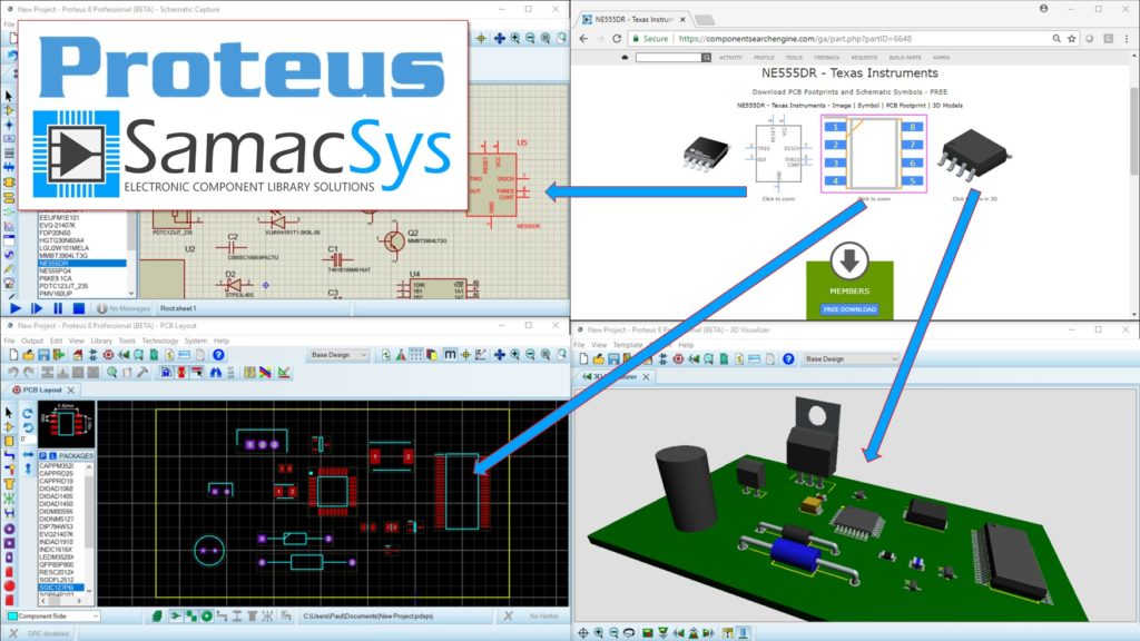 Labcenter partners with SamacSys to provide schematic symbols, PCB footprints and 3D models