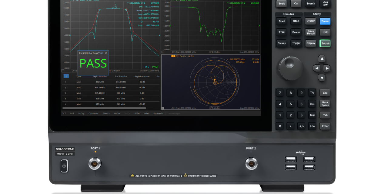 Telonic Instruments launches Siglent SNA5000X-E Series – compact, cost-effective 6.5 GHz vector network analyser for R&D and production