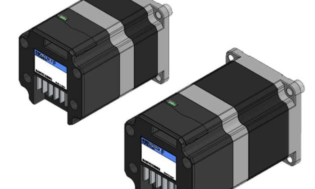 Compact 56 mm² stepper motors with integrated driver from EAO