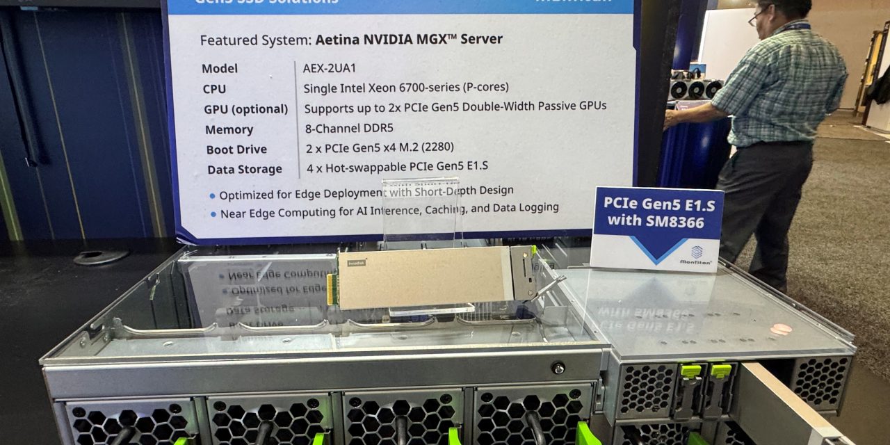 Silicon Motion showcased MonTitan SM8366 in core to Edge AI server ...