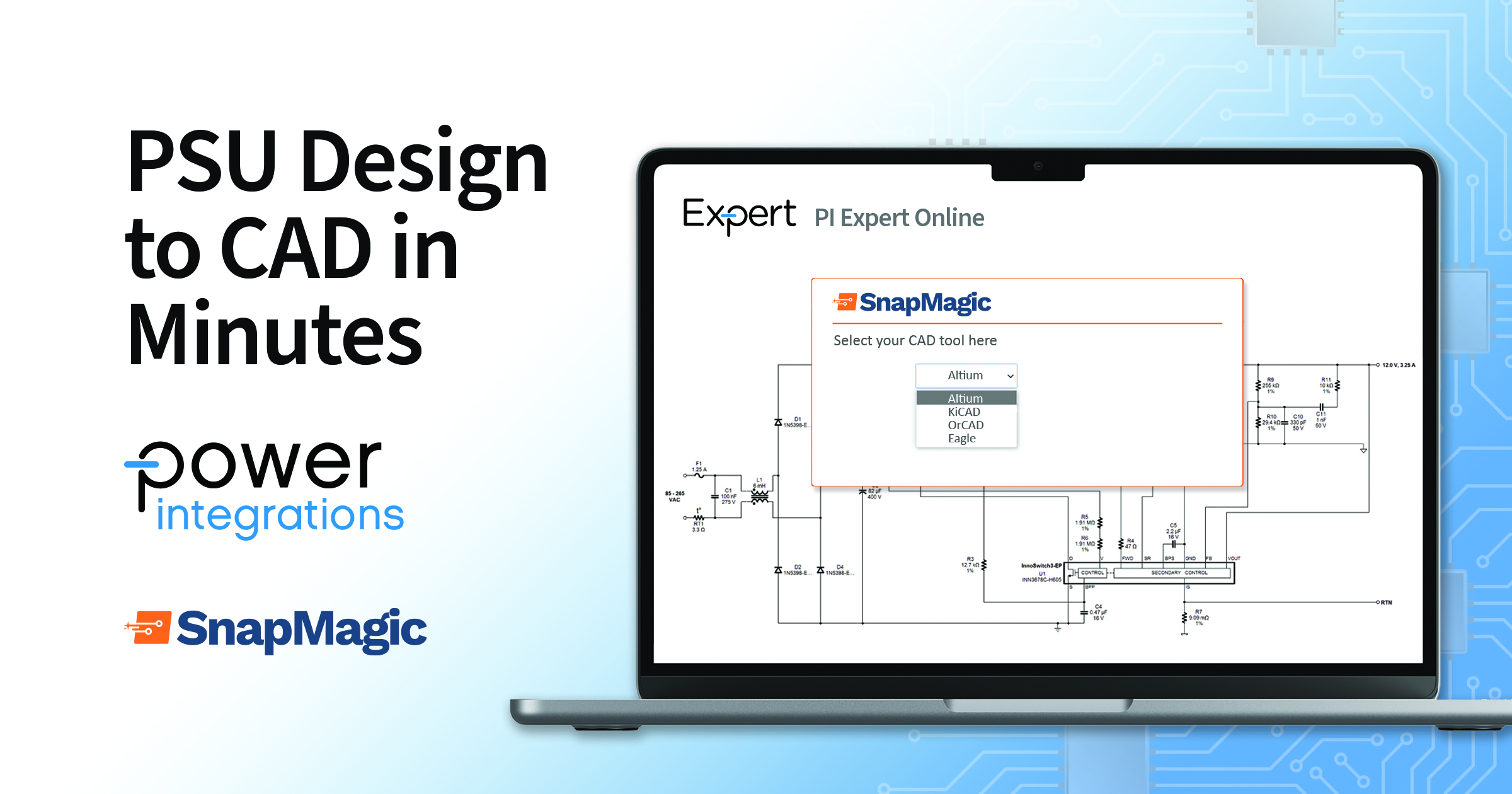 Power Integrations and SnapMagic collaborate to advance power supply design automation