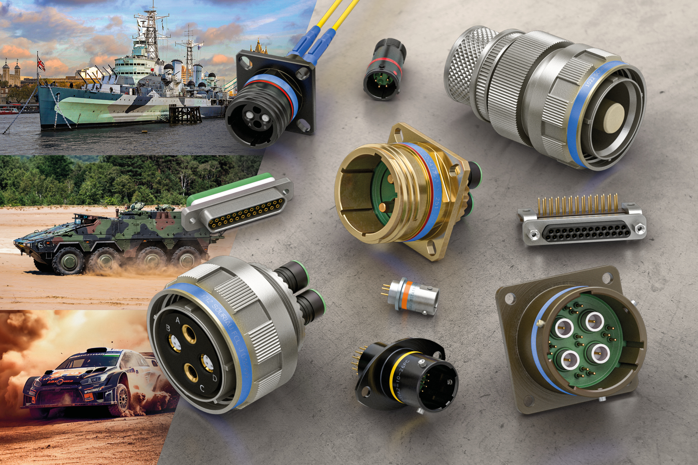 Wide range of Souriau circular connectors by EATON available from stock at Lane Electronics