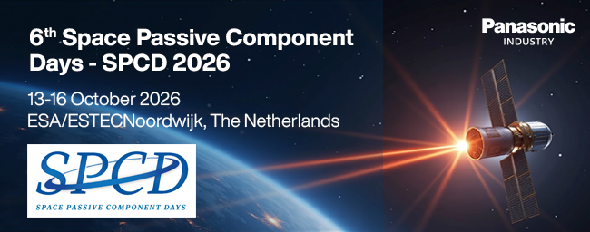 Panasonic Industry Europe to participate at Space Passive Component Days in Noordwijk
