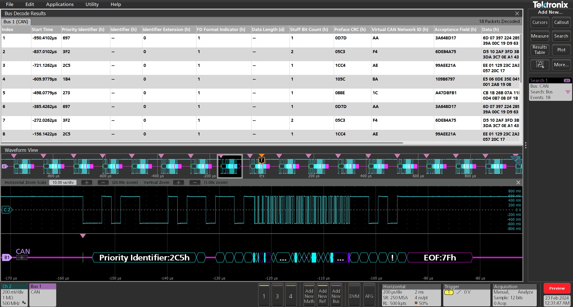 Tektronix unveils decode, trigger & search support for the CAN XL protocol aimed at the growing intelligent transportation network