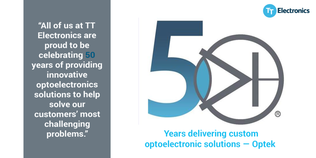 TT132 TT Electronics Optek Technology 50 years