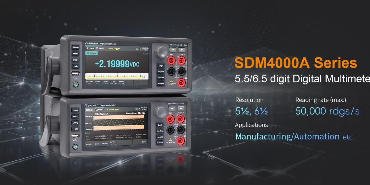 Telonic Instruments, the official UK distributor for Siglent Technologies, introduces the newly launched SDM4000A Series High-Performance Digital Multimeters in the UK