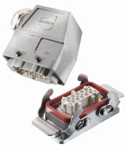 The HARTING HanR High Temp range of connectors