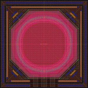 XFA007 Layout of single photon a avalanche photodiode