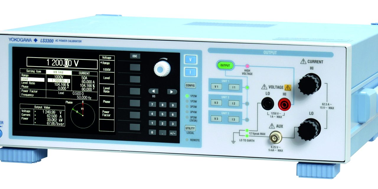 Yokogawa Test & Measurement introduces harmonic output capability in its LS3300 Precision AC Power Calibrator
