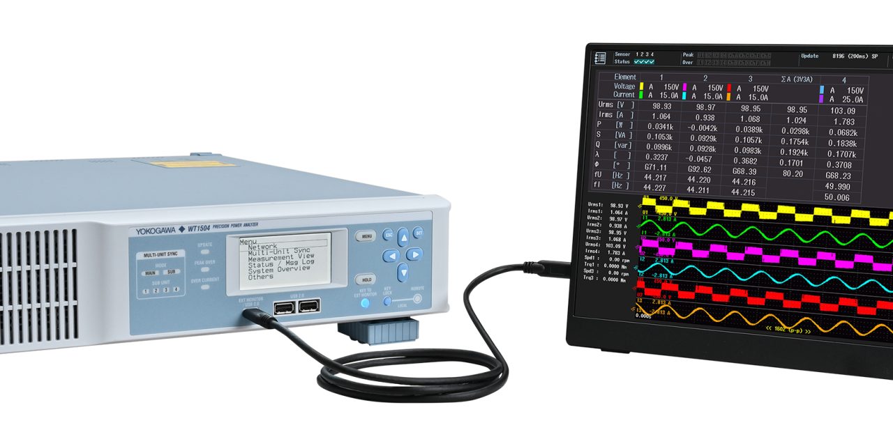 Yokogawa Test & Measurement releases WT1500 high-precision power analyzer