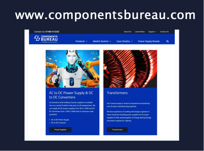 Strong New Website for Components Bureau