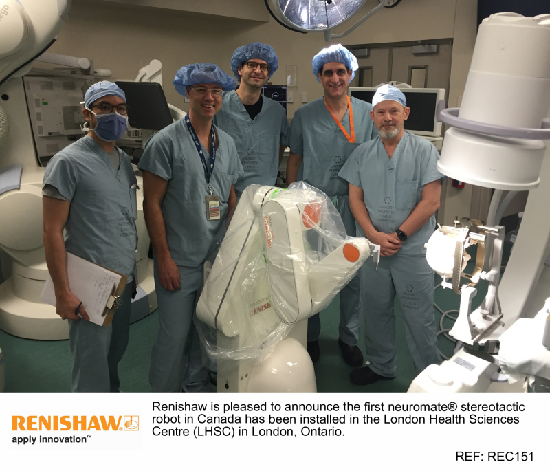rec151 the first renishaw neuromate stereotactic robot image