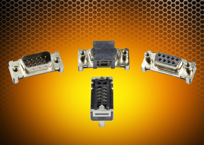 harting d sub smt with stright surface mounts