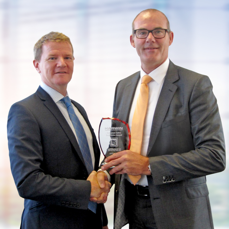 harwin presents tti with european sales excellence award 2015
