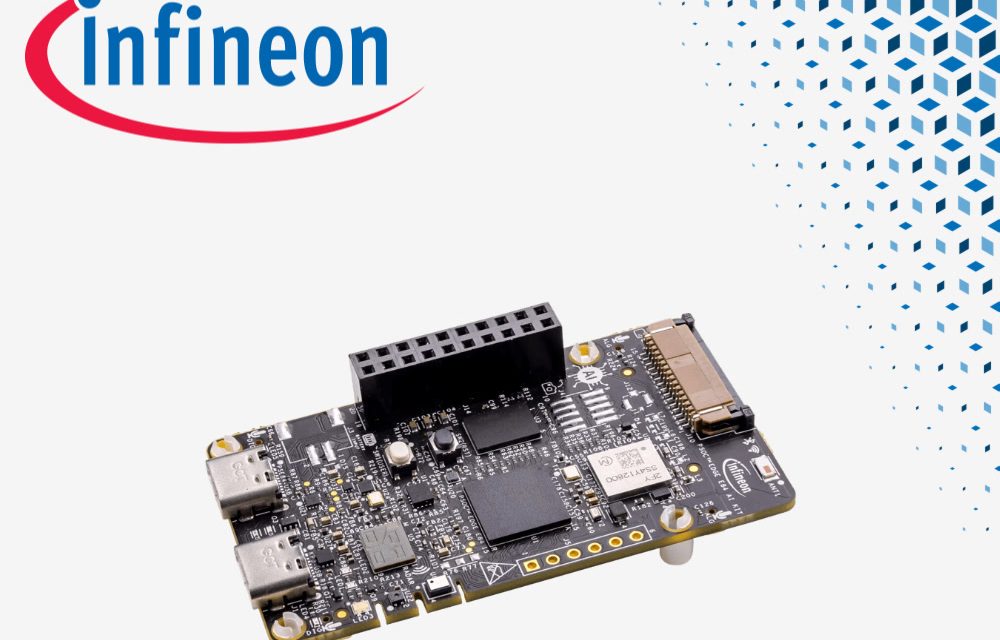 Mouser now shipping Infineon Technologies KITPSE84AITOBO1 PSOC Edge E84 AI evaluation kit for AI and ML applications