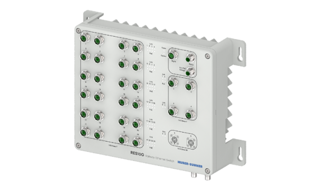 HUBER+SUHNER launches Railway Ethernet Switch to offer secure turn-key rail communication systems