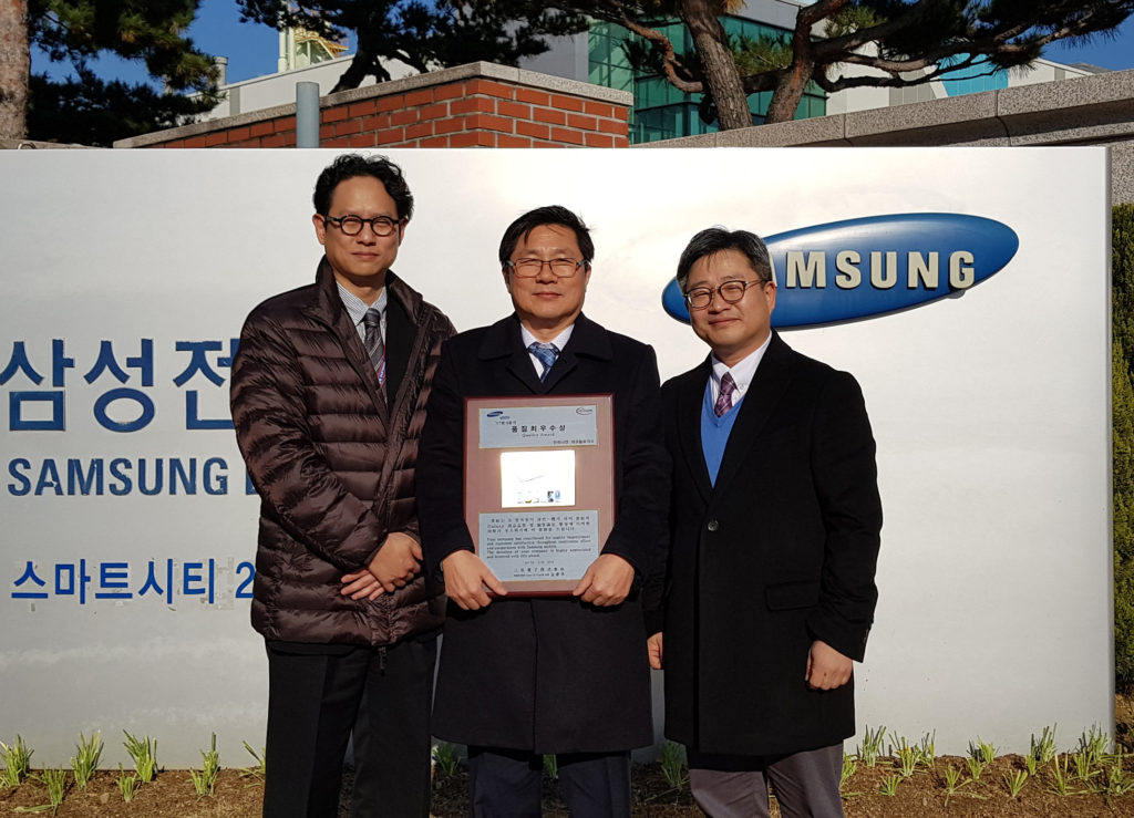 Samsung acknowledges Infineon for outstanding quality
