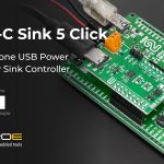 Add USB C power with USB-C Sink 5 Click board from MIKROE